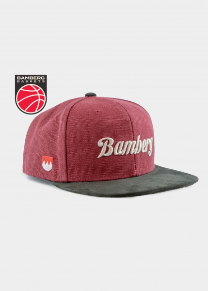 Cap "Bamberg Baskets" - dunkelrot (Snapback)